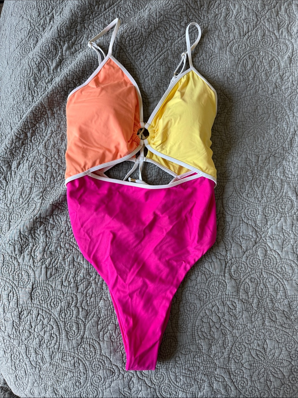 AS Revival Pink, Orange & Yellow One-Piece Swimsuit